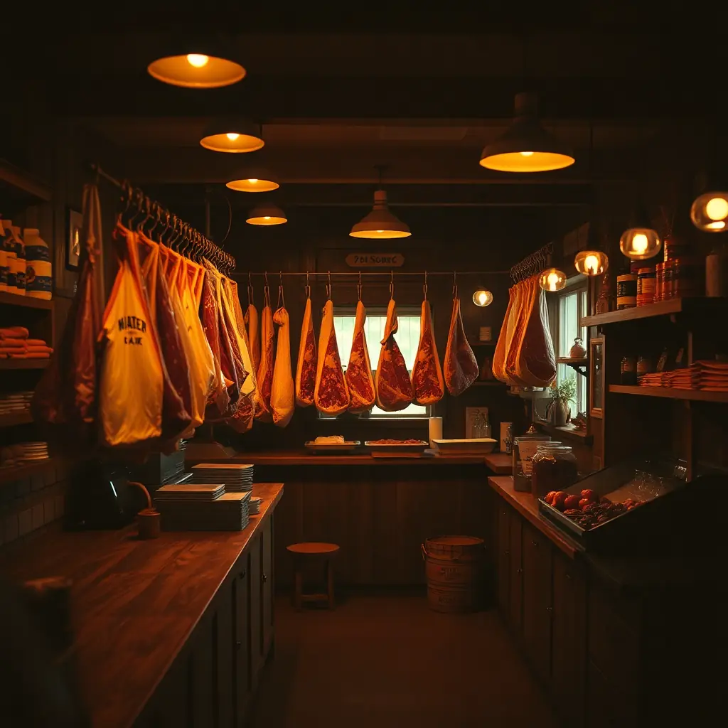 Sudlersville Meat Locker butcher shop interior, D&J Custom Meats, Eastern Shore Maryland